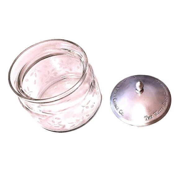 The White Barn Candle Co Glass Jar, Frosted Oak Design, Lid/Seal, 4.5 Oz Vintage - Picture 6 of 13